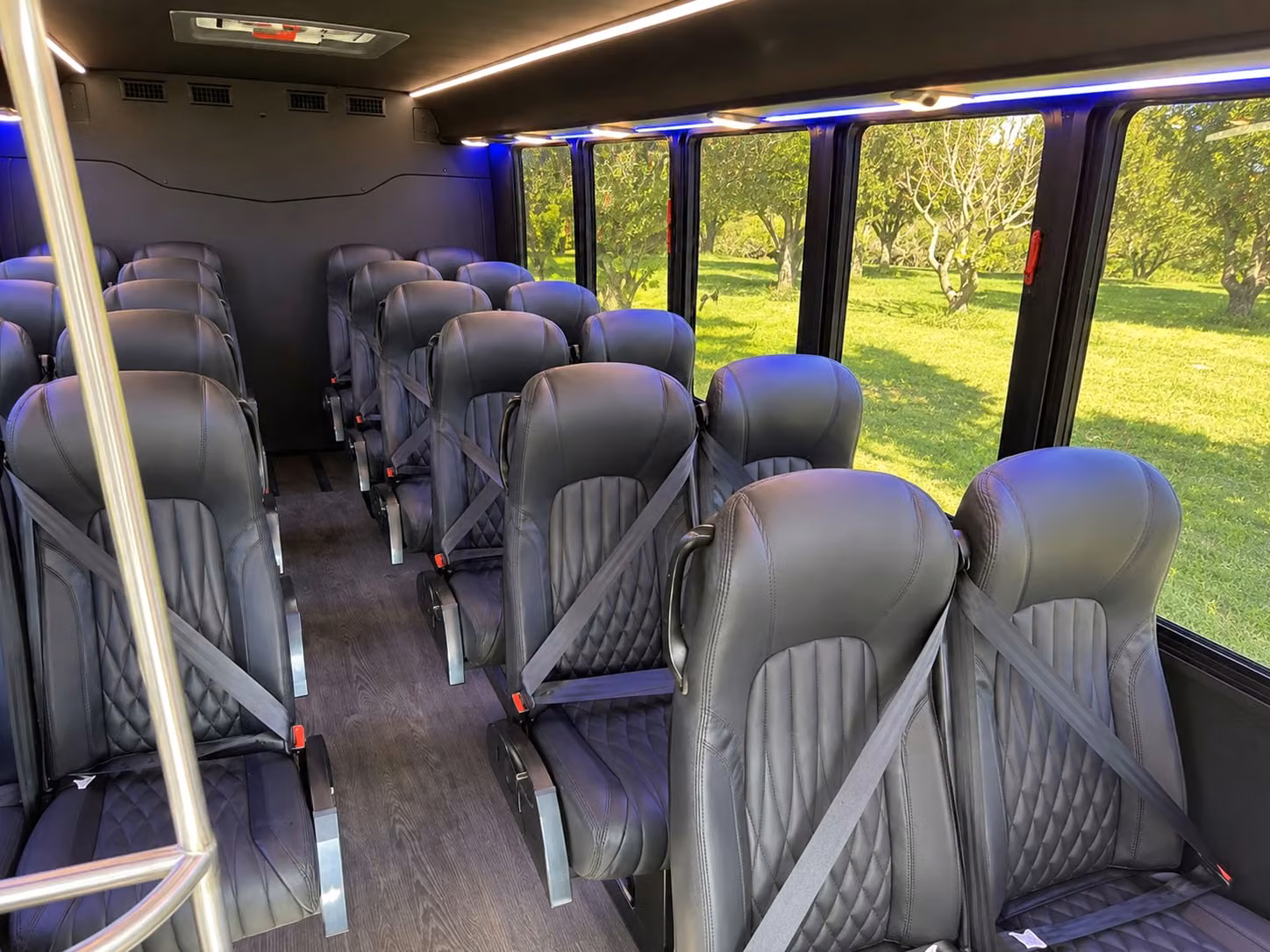 15 passenger minibus inside