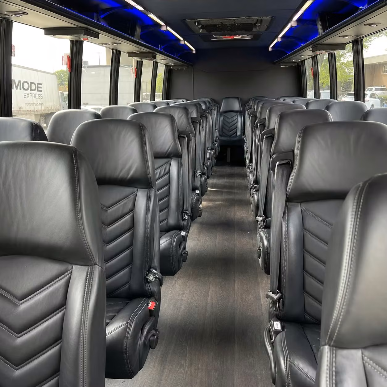 25 passenger minibus interior